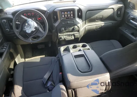 2021 Chevrolet Silverado K1500 Custom из США, поврежденный, VIN 1GCPYBEKXMZ400081